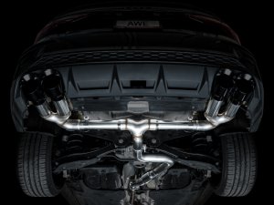Audi S3 Performance Exhaust - AWE Tuning - Track Edition, Cat Back - Diamond Black - `22-`24